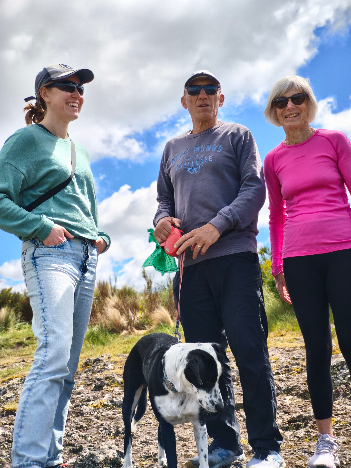 Mit Gastgebern Herb und Marguerite beim Wandern in Neuseeland