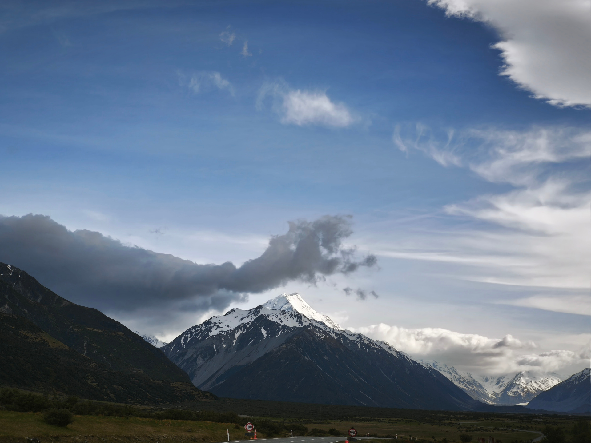 Blick auf den Mount Cook, Neuseeland